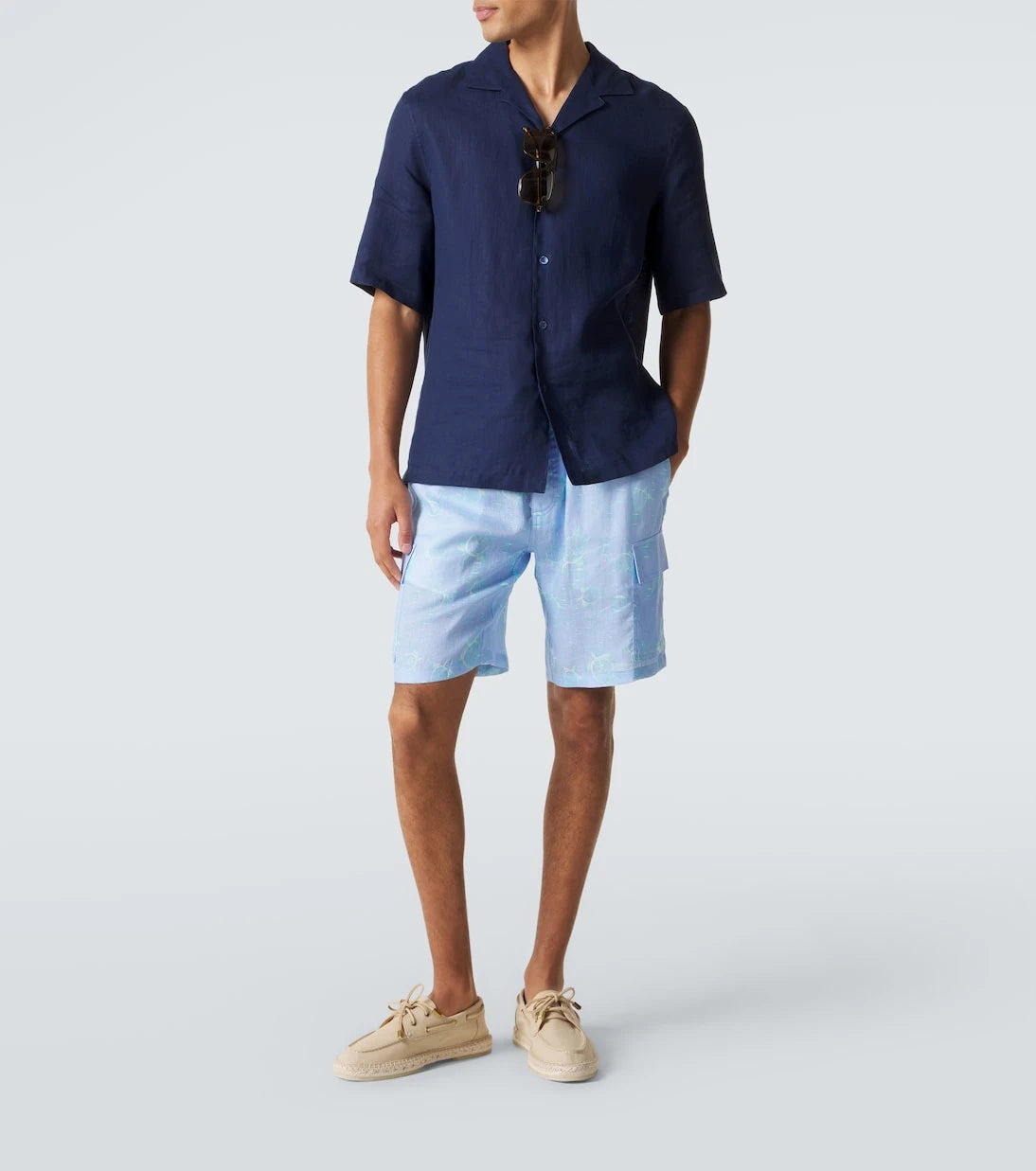 Vilebrequin - Baie linen Bermuda shorts