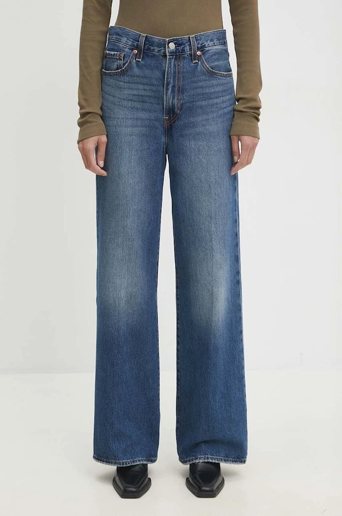 Levi's дънки wide leg дамски RIBCAGE WIDE LEG