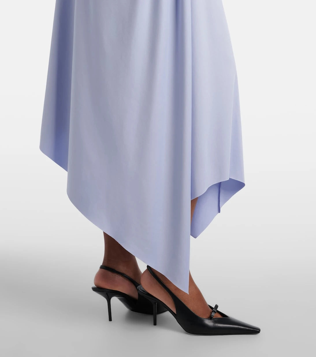 Victoria Beckham - Asymmetric gathered jersey midi dress