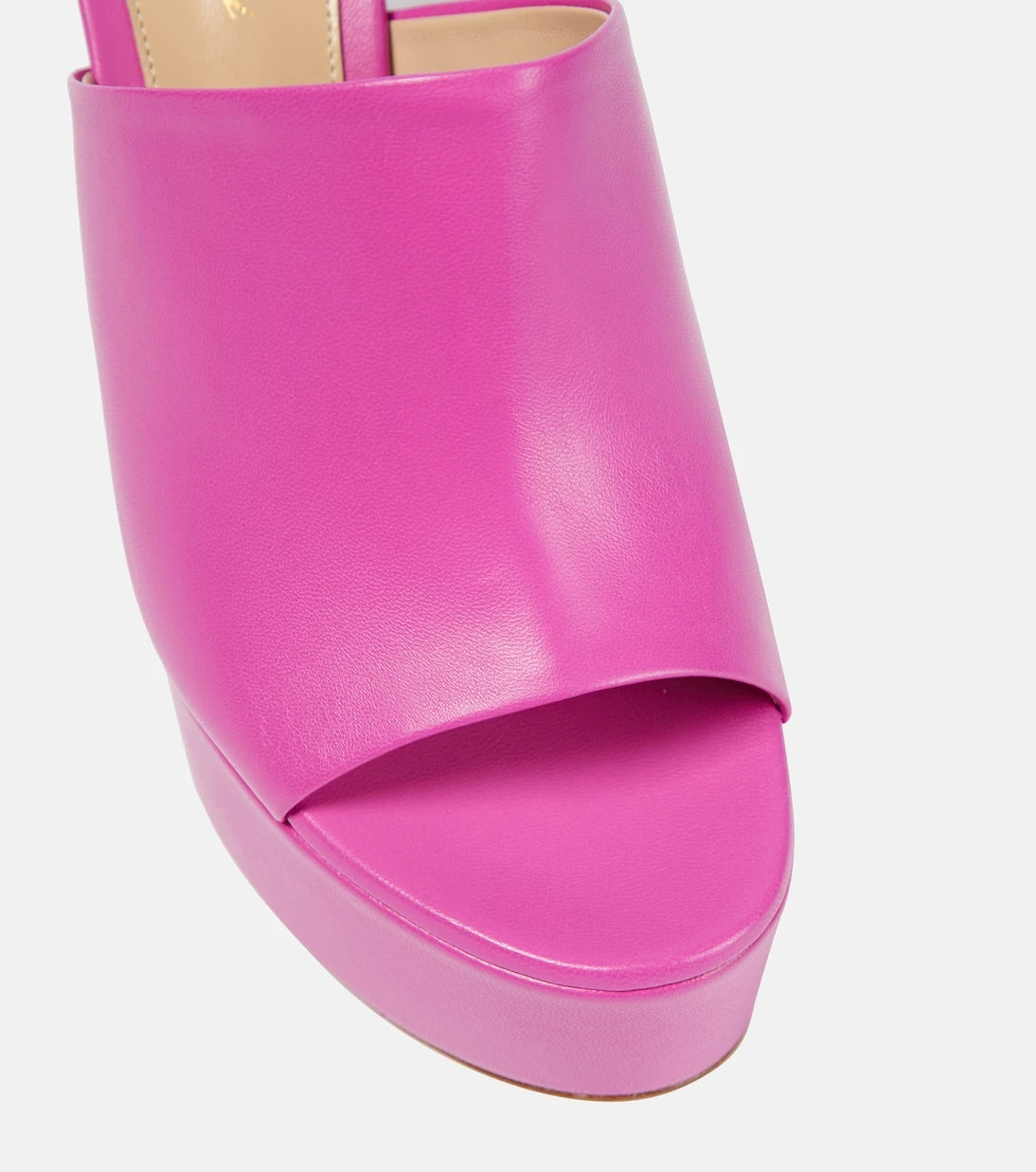 Gianvito Rossi - Holly leather platform mules