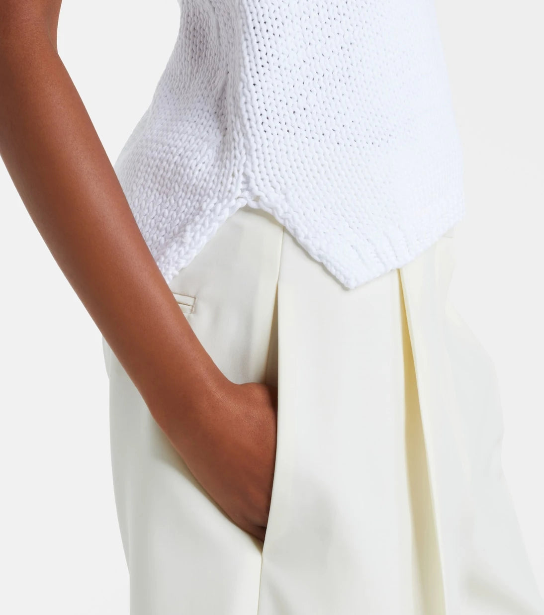 Róhe - Knitted halterneck cotton top