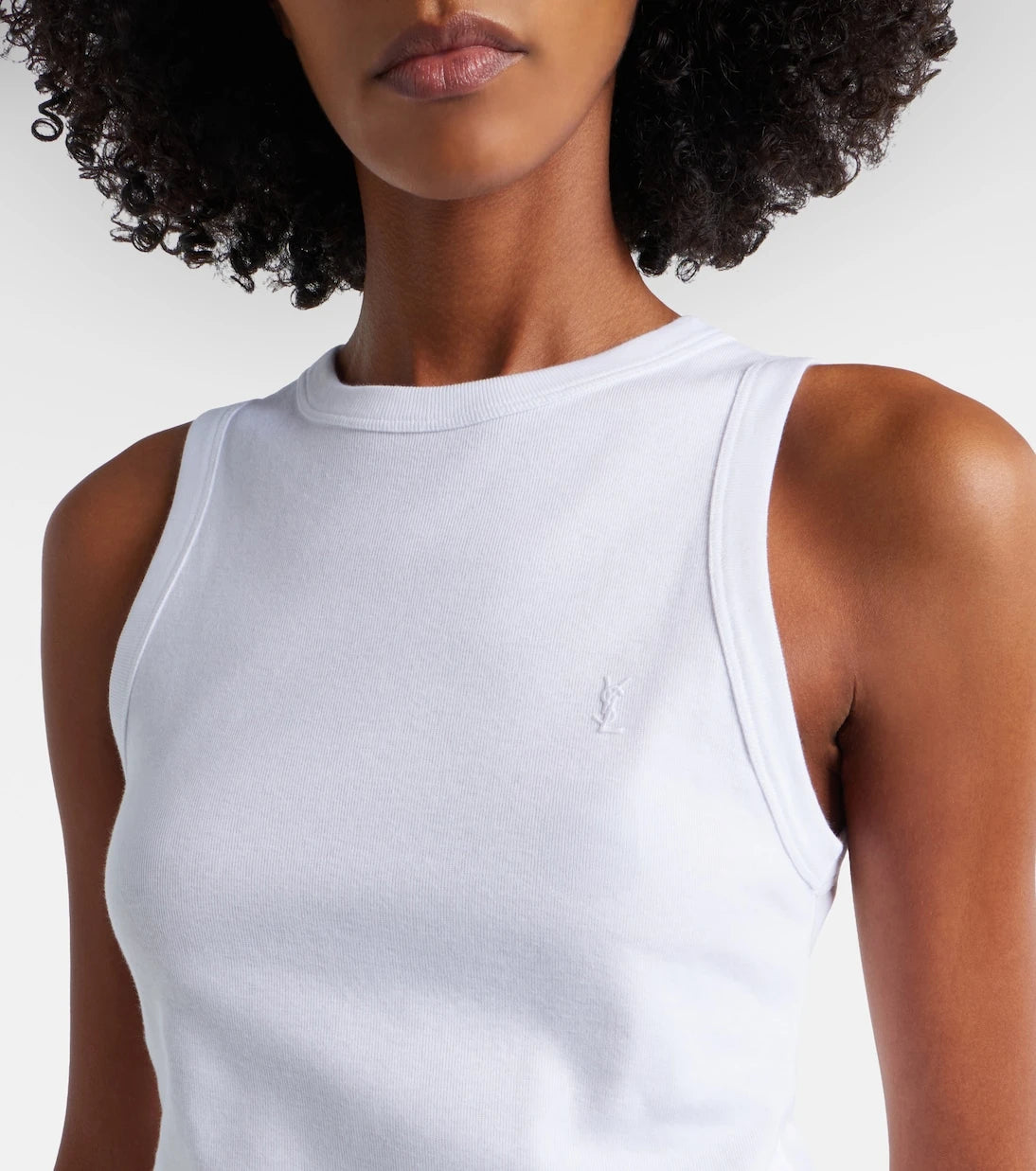 Saint Laurent - Cassandre cotton T-shirt