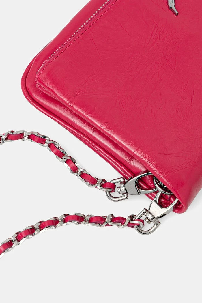 Кожена чанта ZADIG&VOLTAIRE ROCK VINTAGE PATENT
