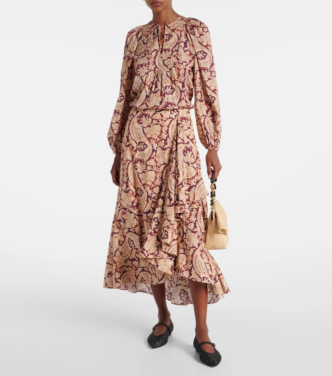 Ulla Johnson - Sabina printed cotton-blend maxi skirt
