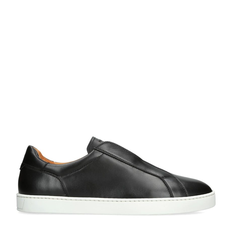 Leather Laceless Sneakers