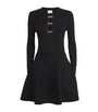 Claudie Pierlot Black Knit Bow-Detail Mini Dress