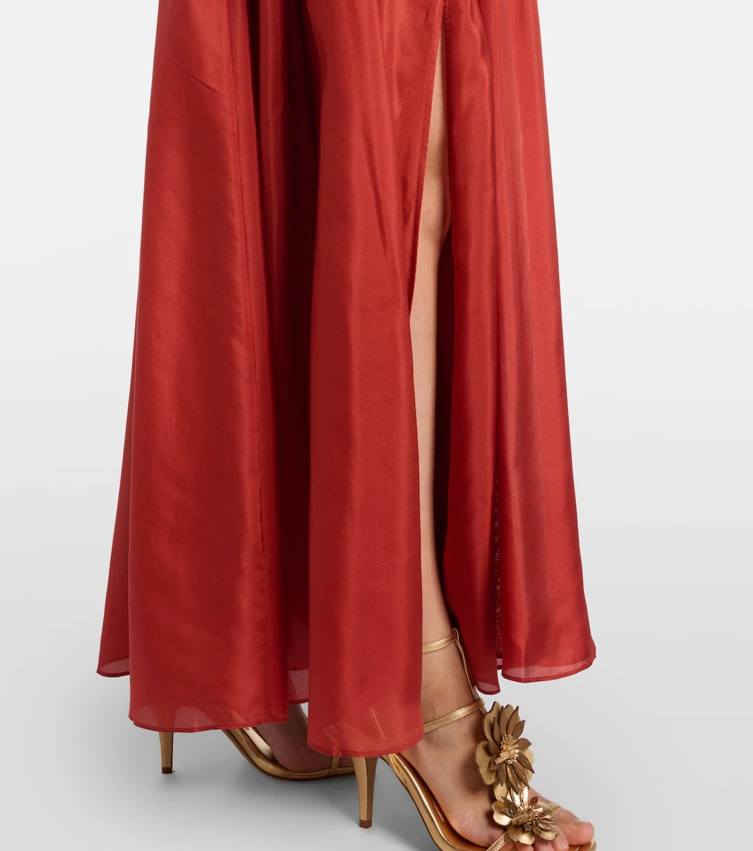 Zimmermann - Indra cutout draped silk maxi dress
