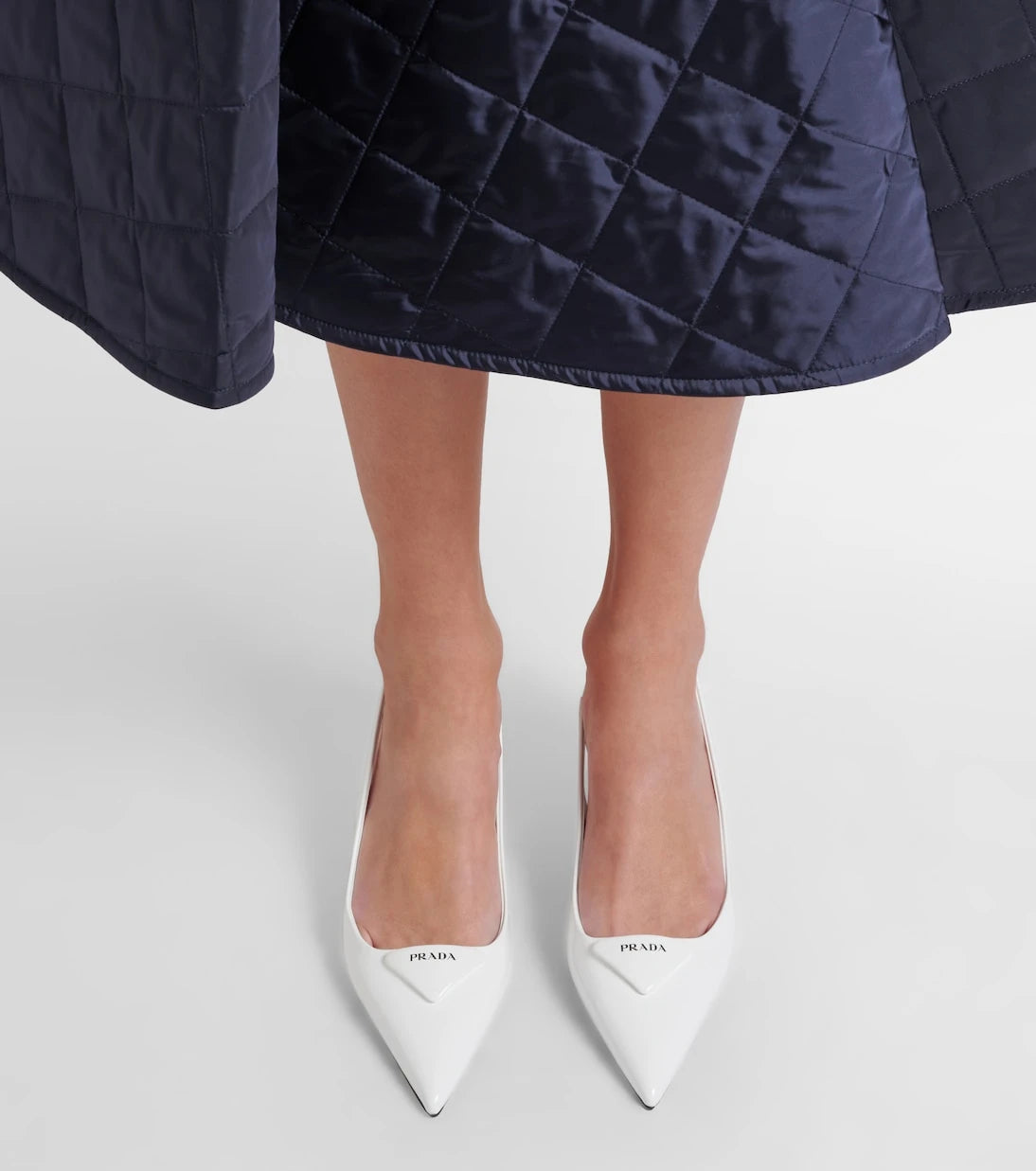 Prada - Leather slingback pumps