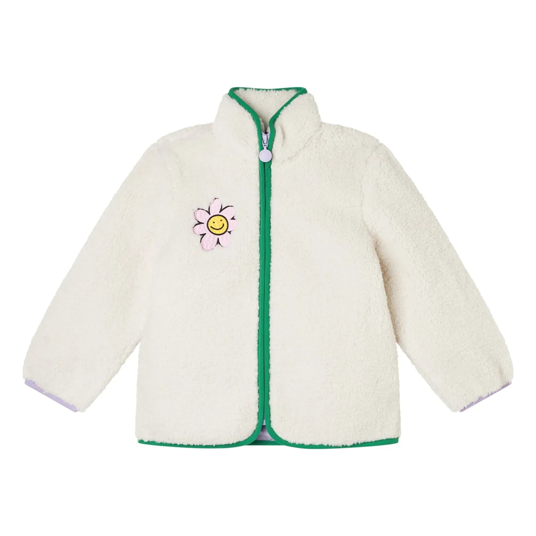 Stella McCartney Kids - Flower Sherpa Jacket | Ivory