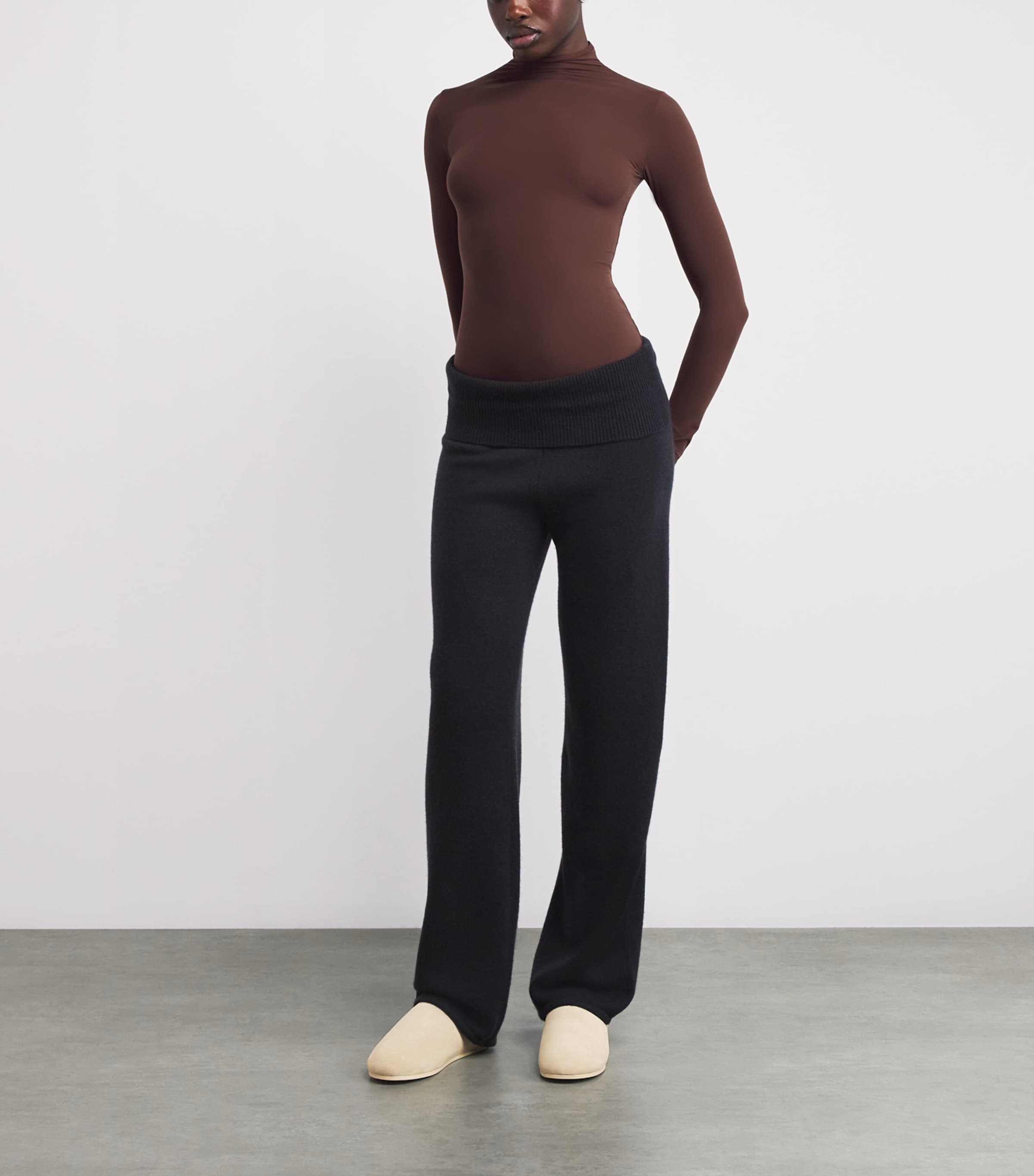 Skims Brown Fits Everyone Rollneck Top