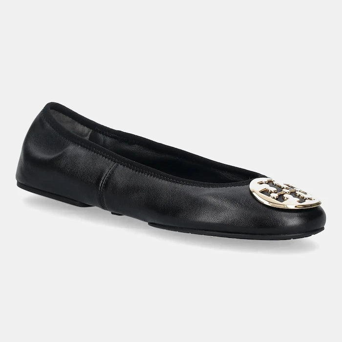 Кожени балеринки Tory Burch Reva Travel Ballet