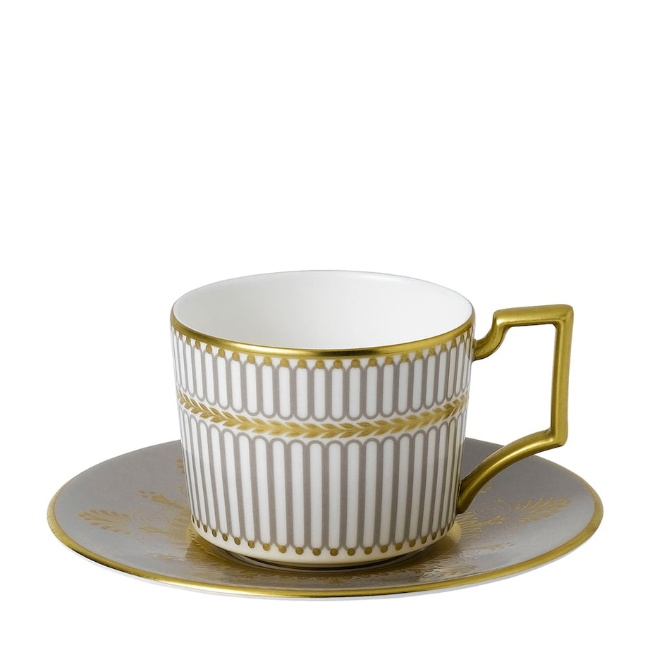Anthemion Grey Espresso Cup and Saucer