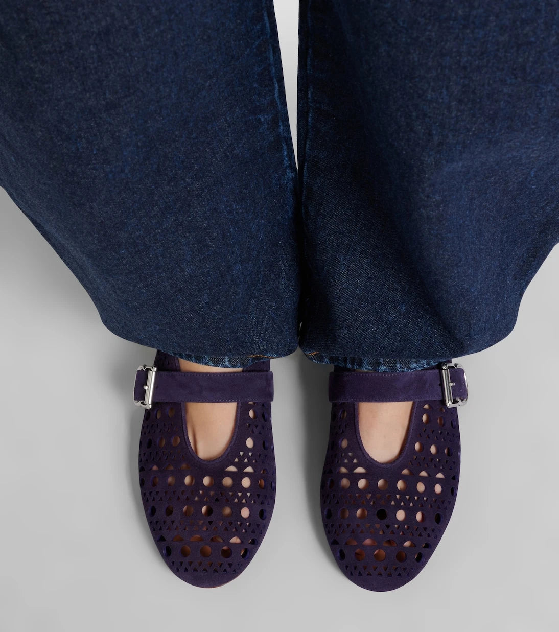 Alaïa - Vienne suede ballet flats