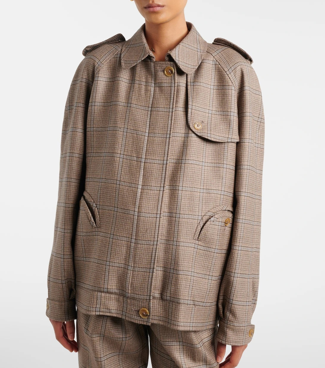 Blazé Milano - Chausie checked virgin wool jacket