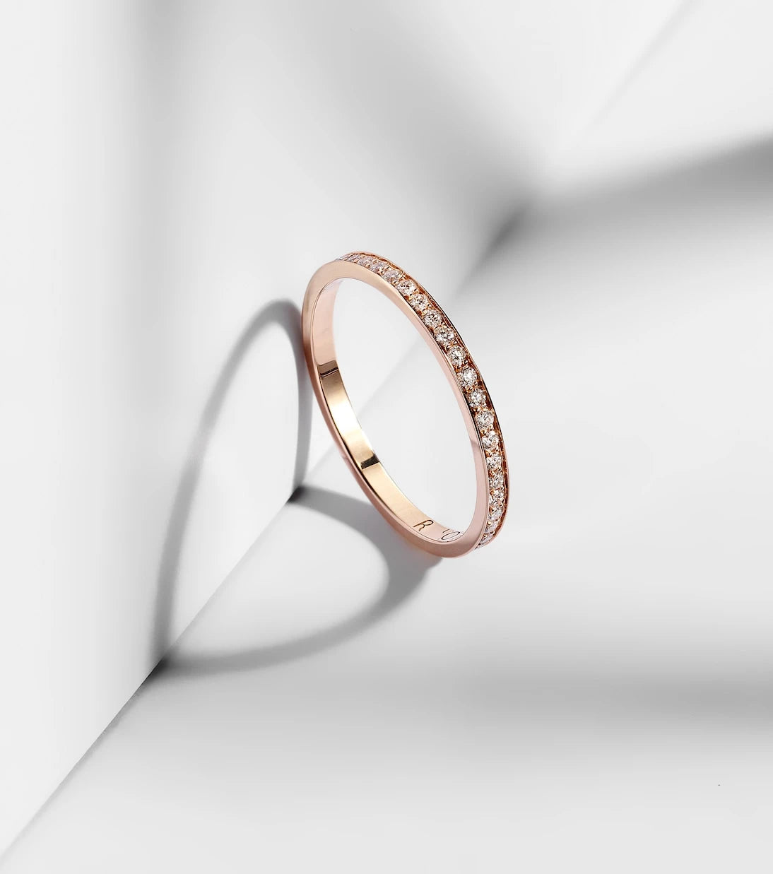 Repossi - Bridal 18kt rose gold ring with diamonds