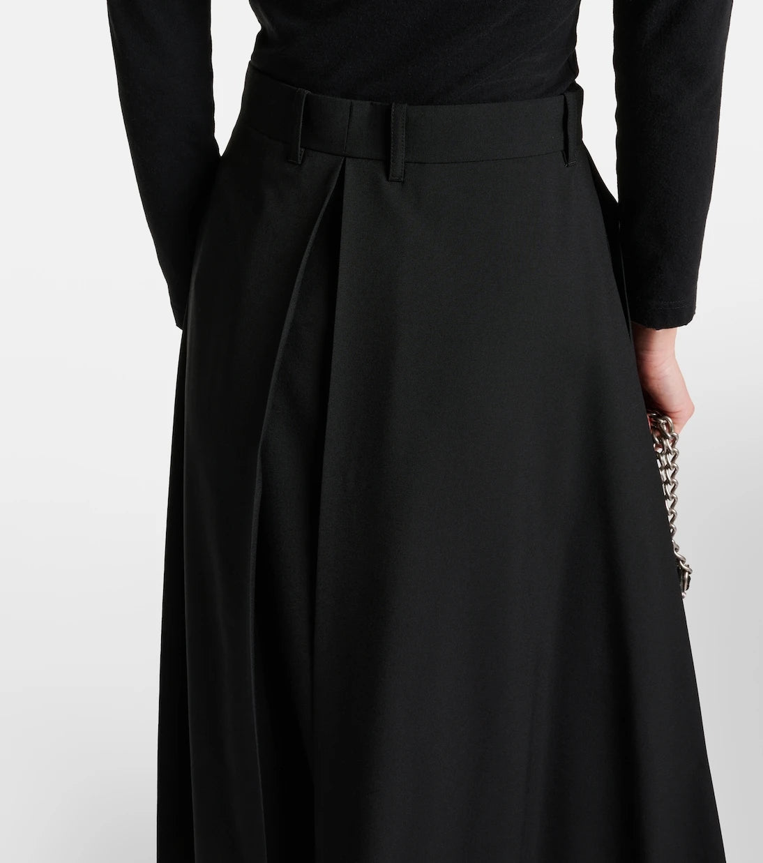 Balenciaga - Hybrid wool skirt with pants