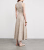 Eleventy Beige x Harrods Linen Floral-Embroidered Dress