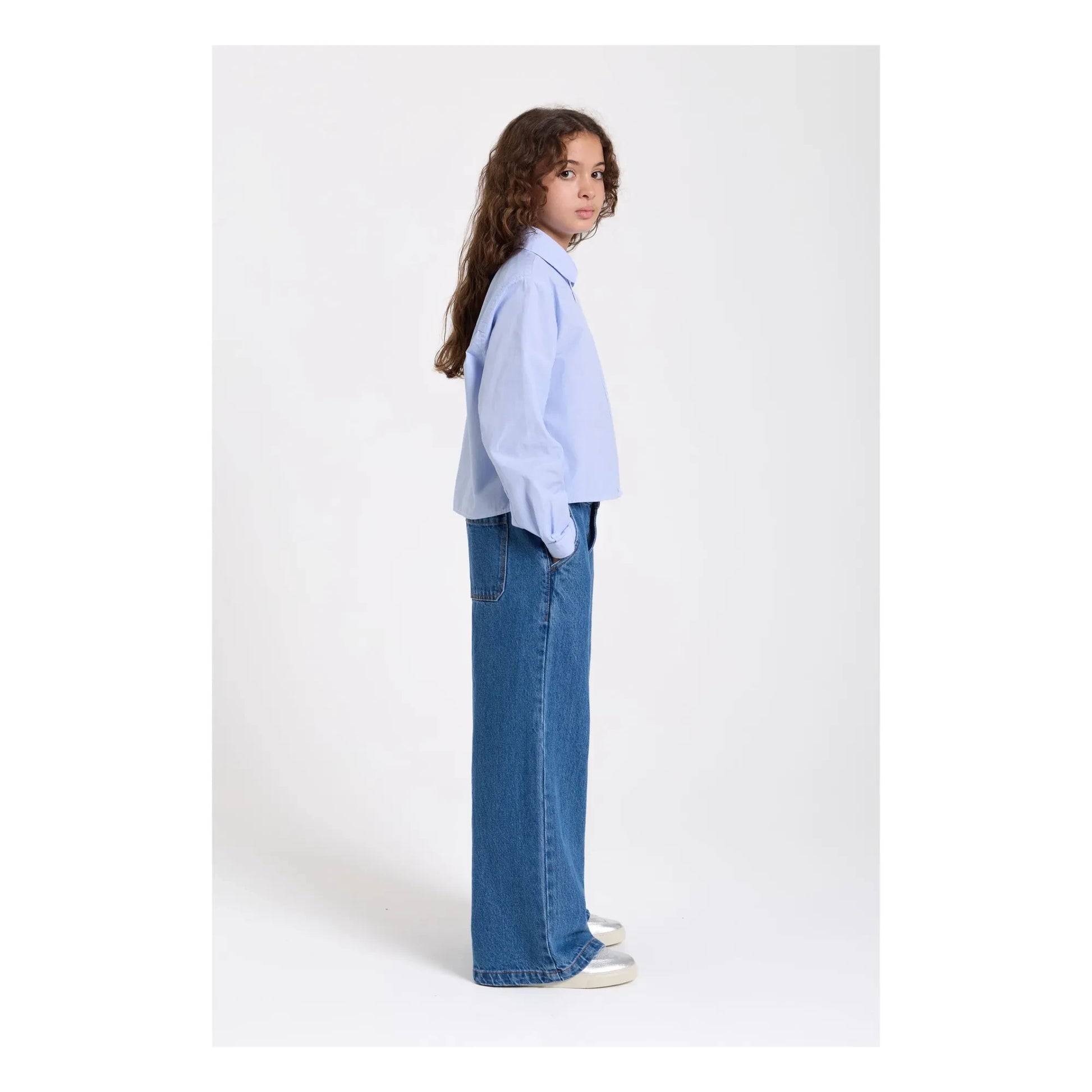 Smallable Kid - Jean Large Paloma | Denim blue