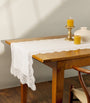 Dea Linen Lace-Trim Elite Table Runner (50cm x 210)