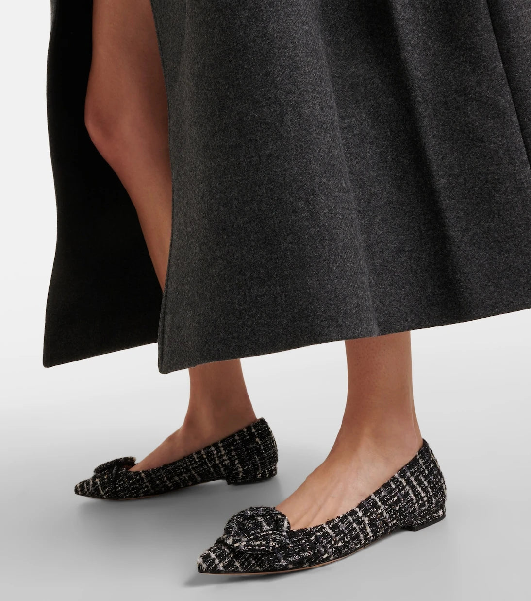 Gianvito Rossi - Venezia bouclé ballet flats