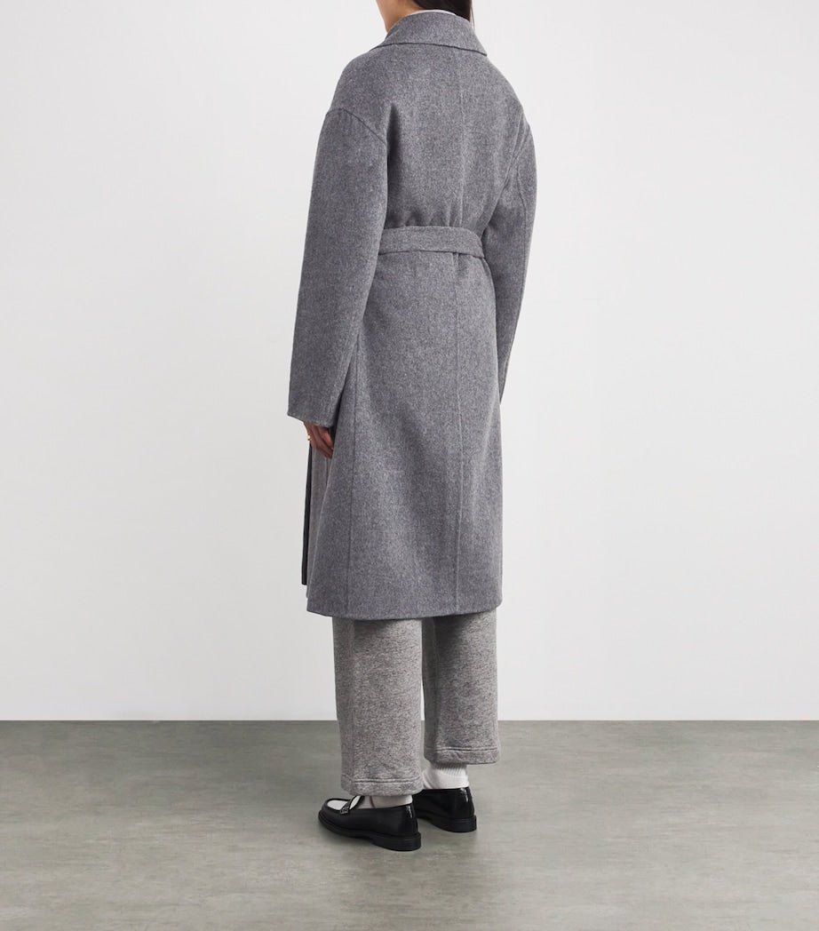 Polo Ralph Lauren Grey Wool Wrap Coat