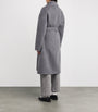 Polo Ralph Lauren Grey Wool Wrap Coat