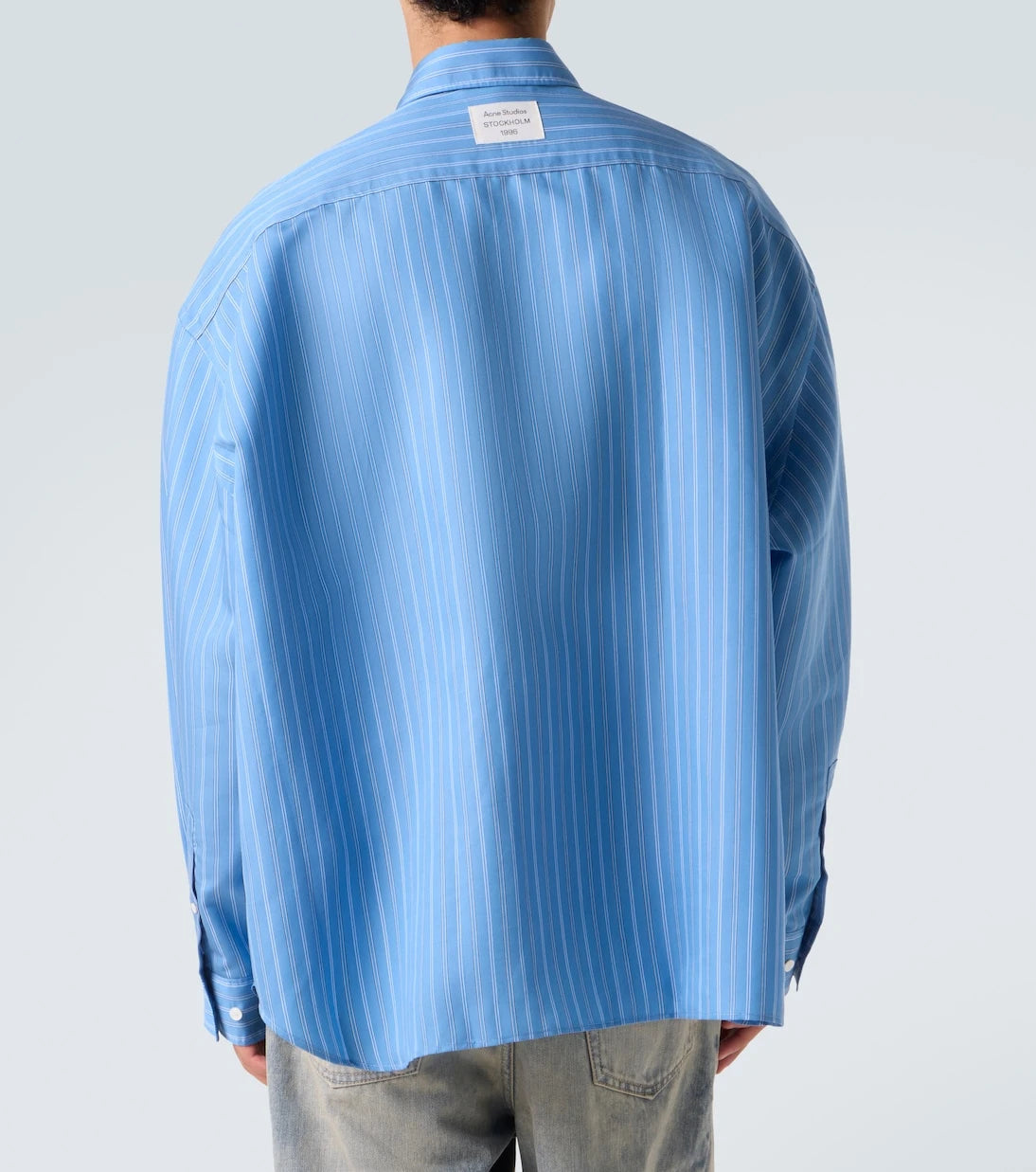 Acne Studios - قميص مخطط كبير الحجم