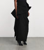 Collapsing Sculpture Maxi Skirt BLACK