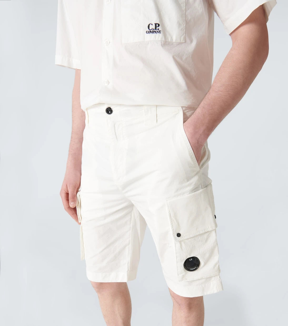C.P. Company - Cotton-blend twill cargo shorts