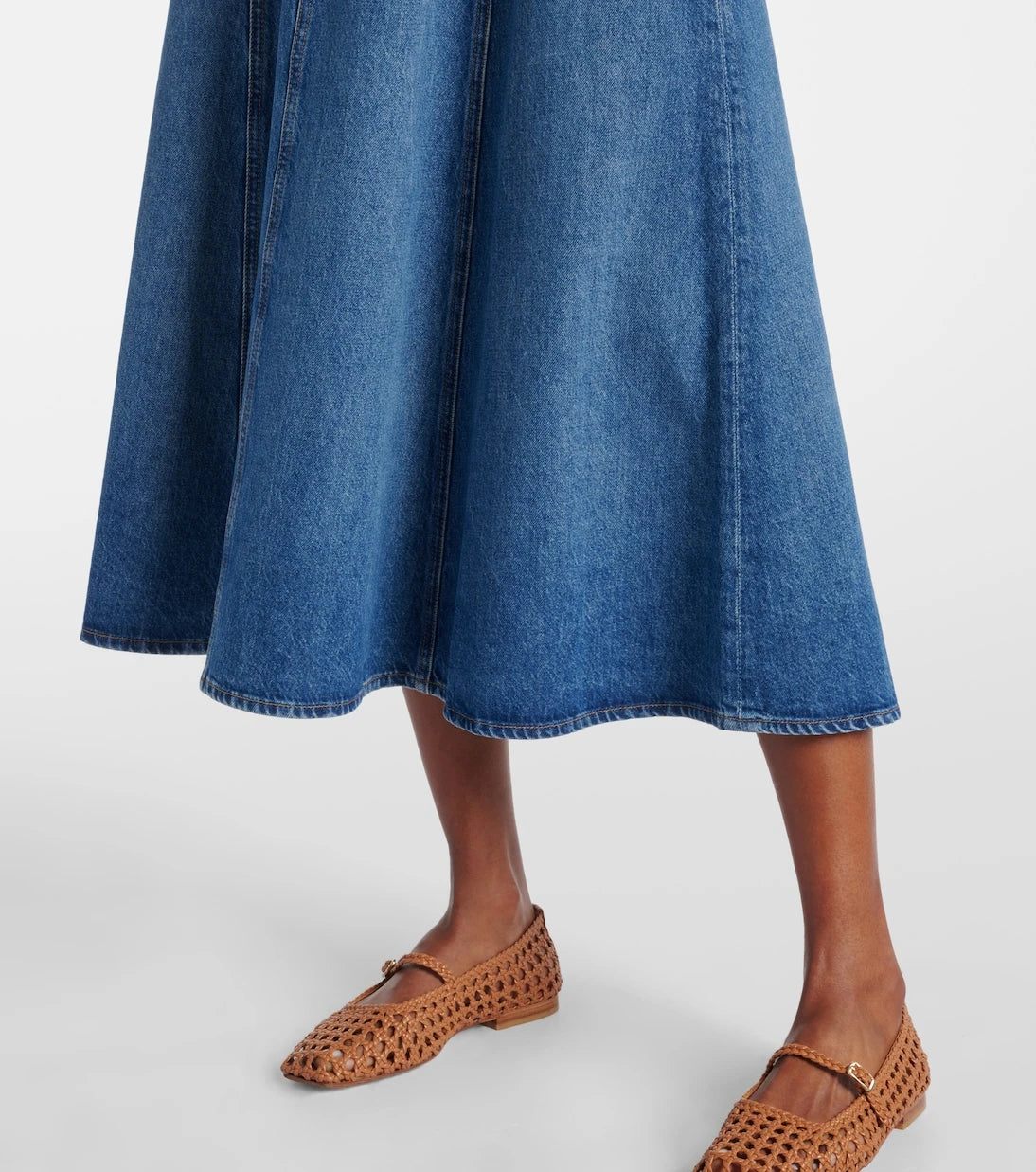 Ulla Johnson - Uma denim midi skirt