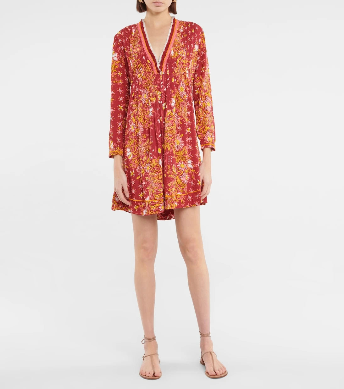 Poupette St Barth - Ola fringed printed minidress