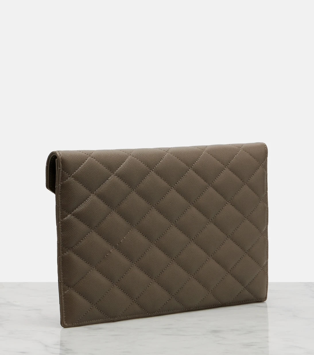 Saint Laurent - Paris leather clutch