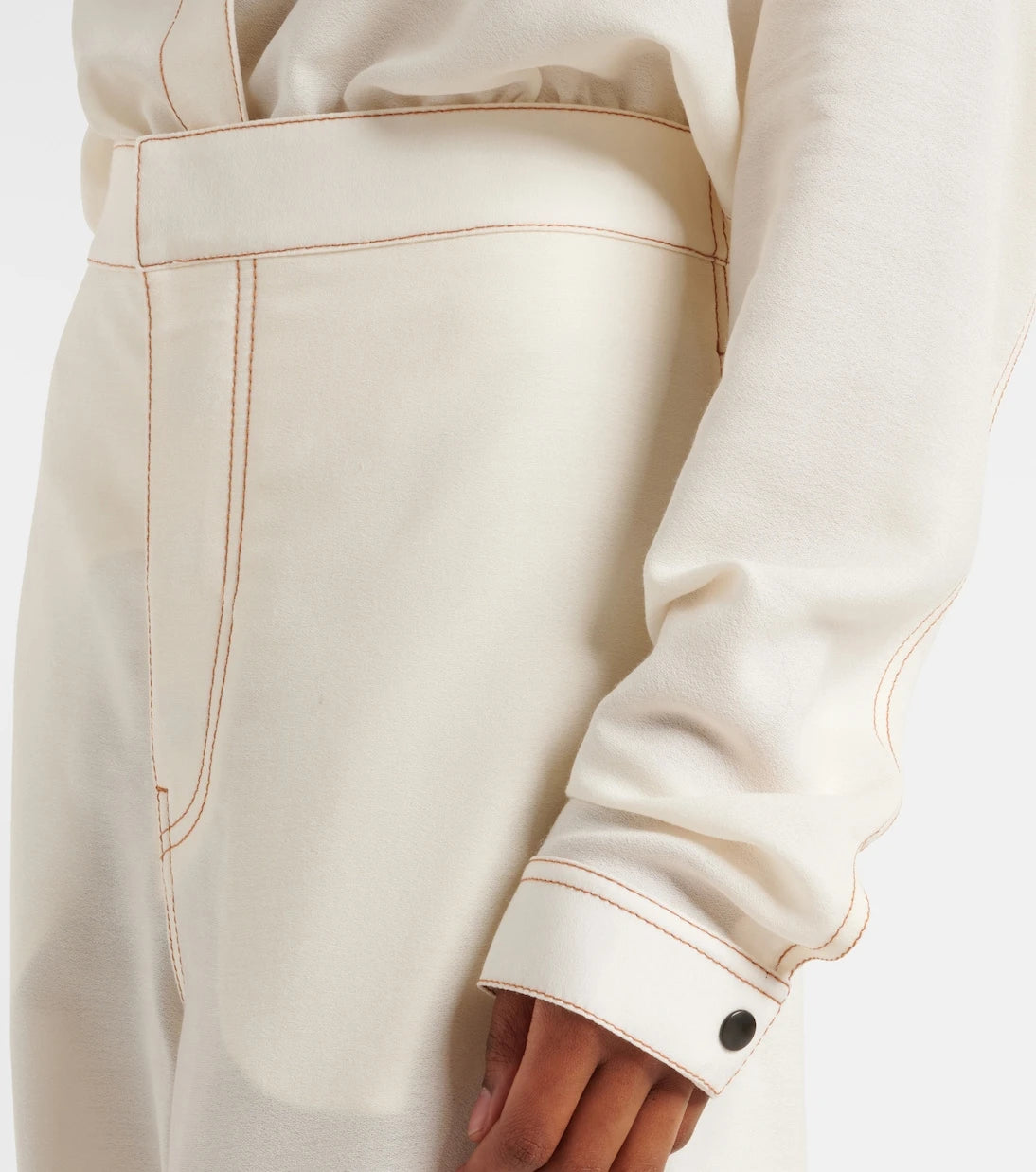 Alaïa - Hooded wool-blend bodysuit