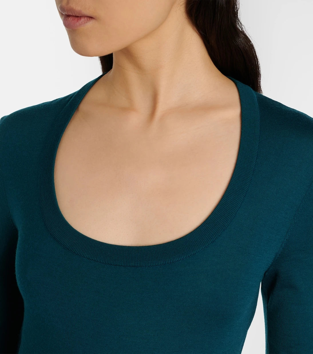 Alaïa - Ruffled wool-blend minidress