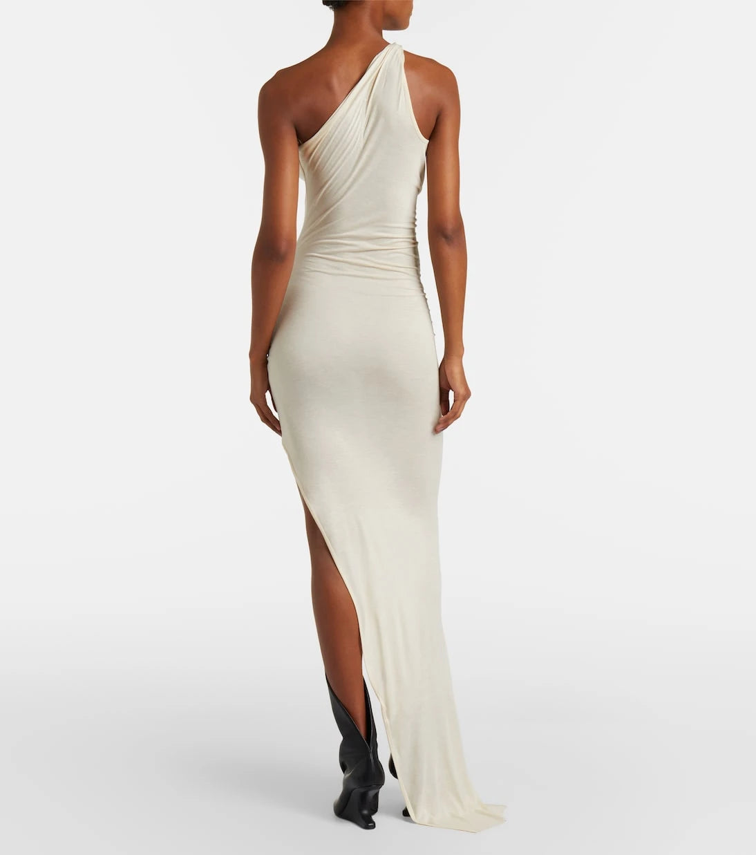 Rick Owens - Aaliyah asymmetric draped gown