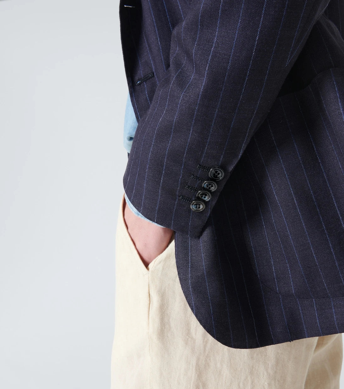 Kiton - Cashmere, silk, and linen tuxedo jacket