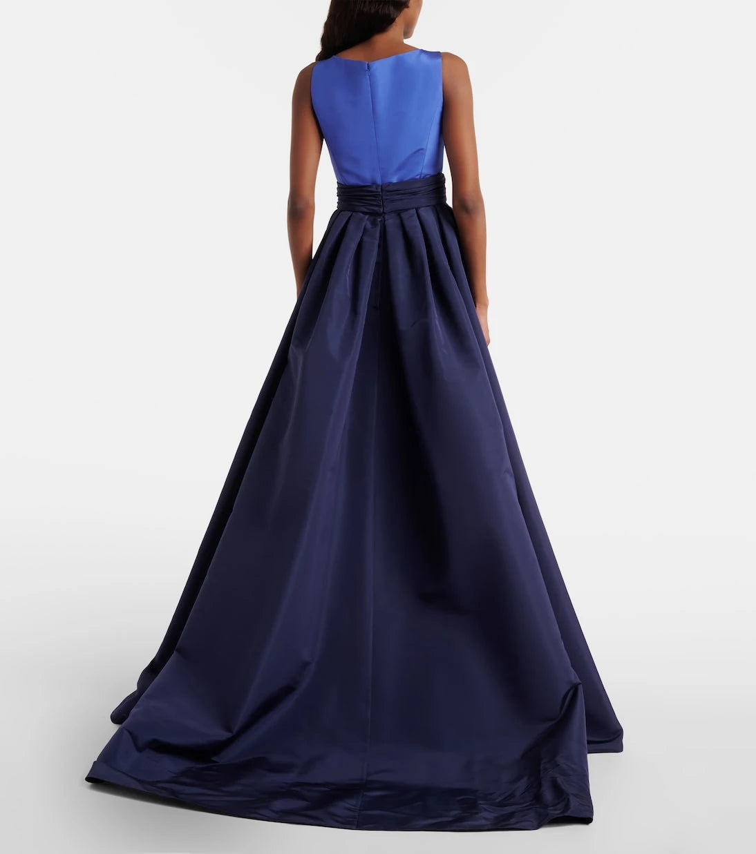 Carolina Herrera - Colorblocked silk faille gown