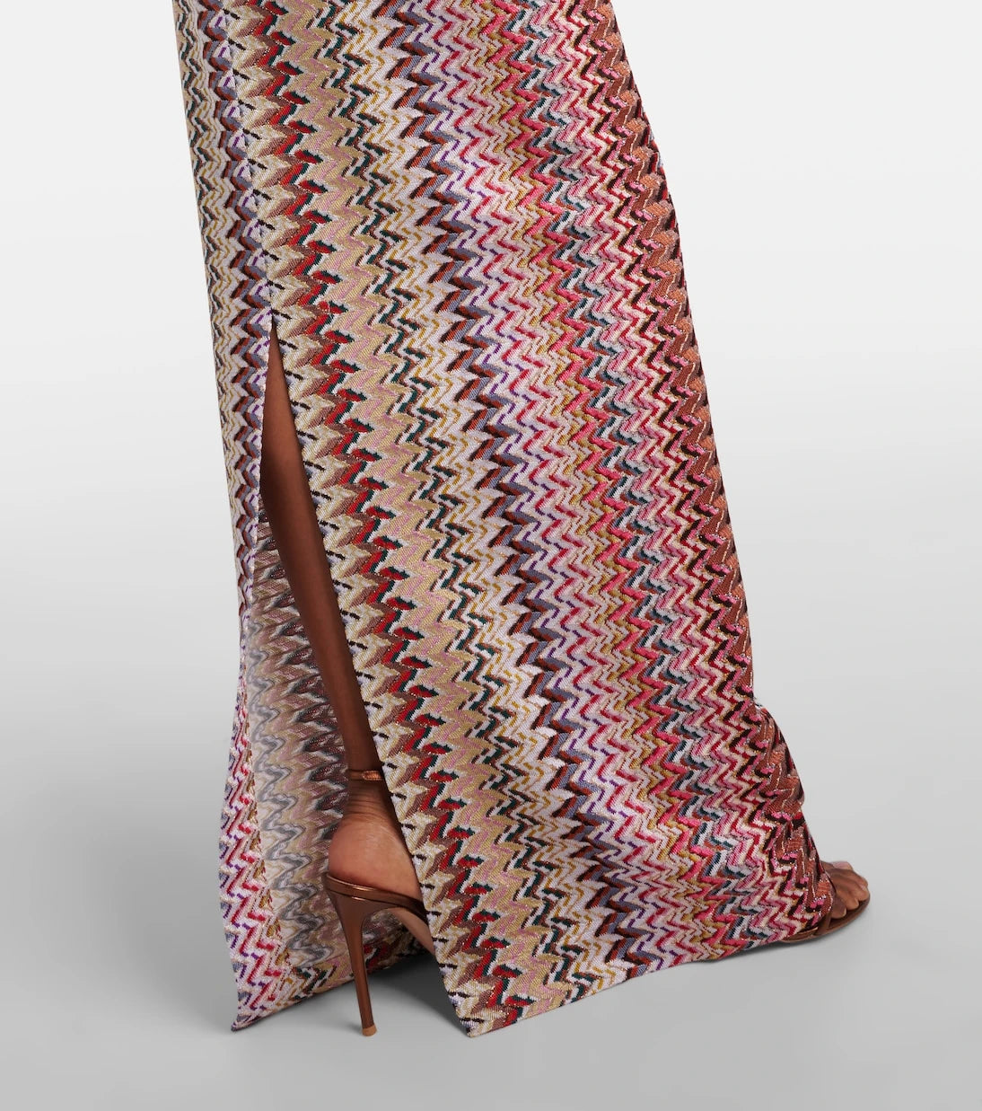 Missoni - Zigzag lamé maxi dress