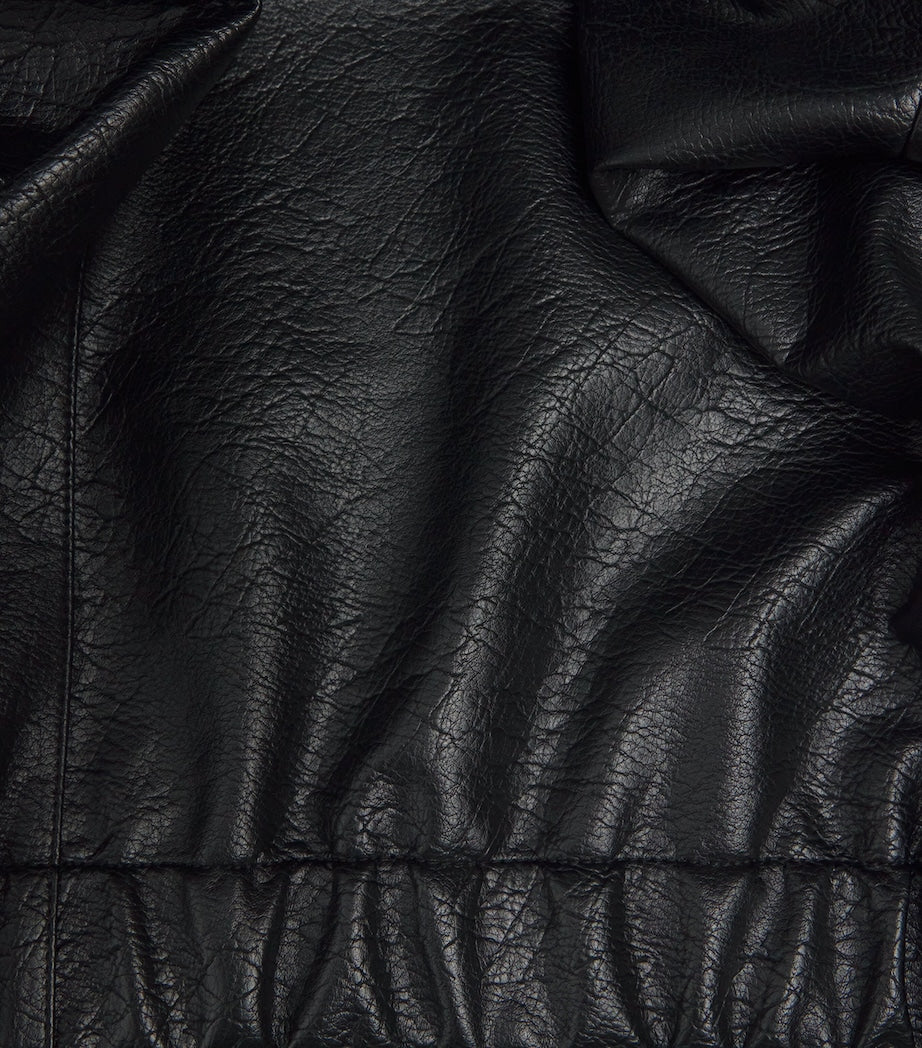 Black Faux Leather Jacket