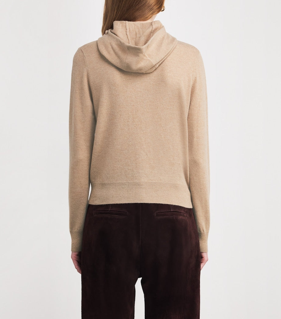 Claudie Pierlot Wool-Cashmere Knitted Hoodie