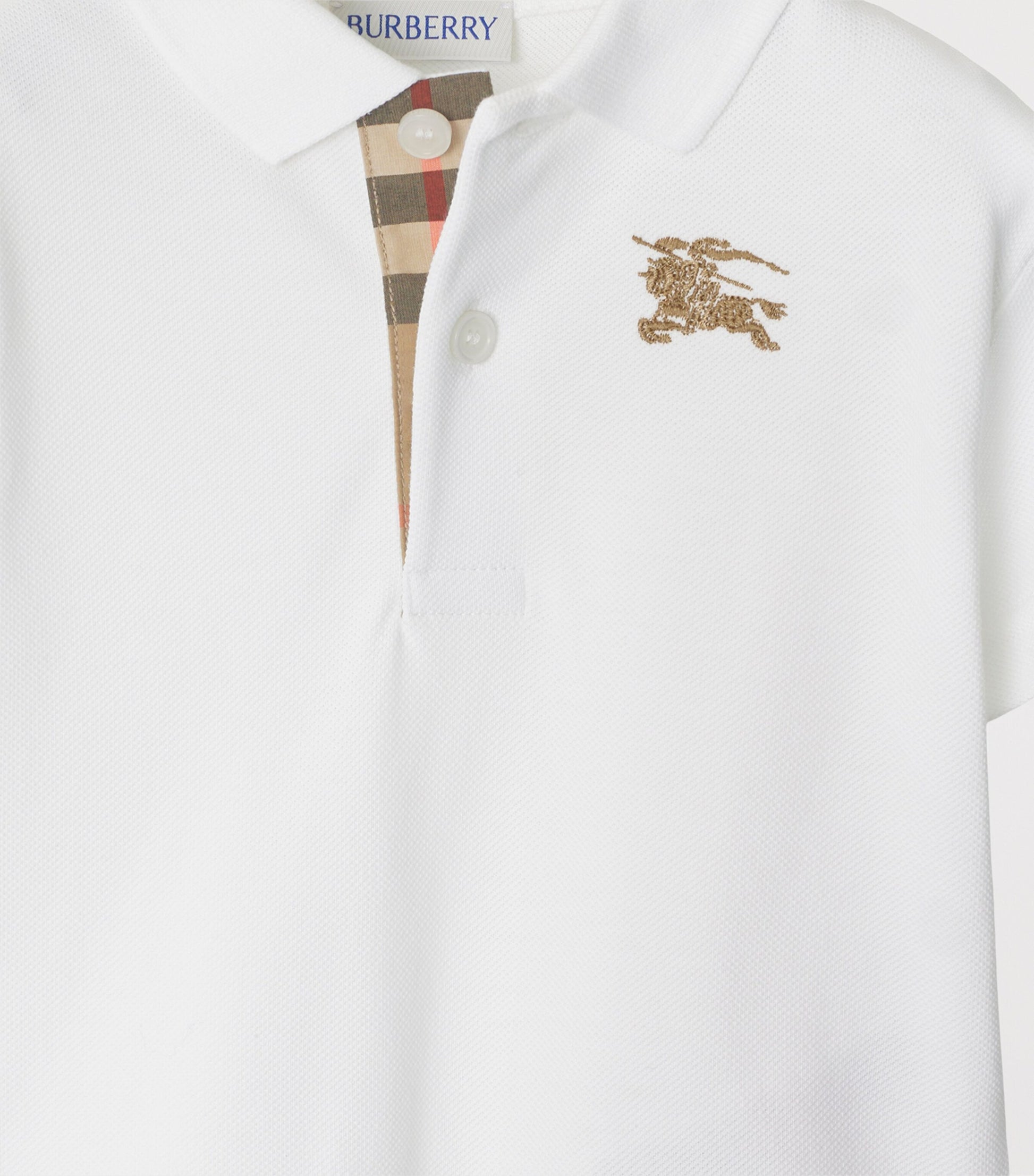 Burberry Kids Cotton EKD Polo Shirt (6-24 Months)