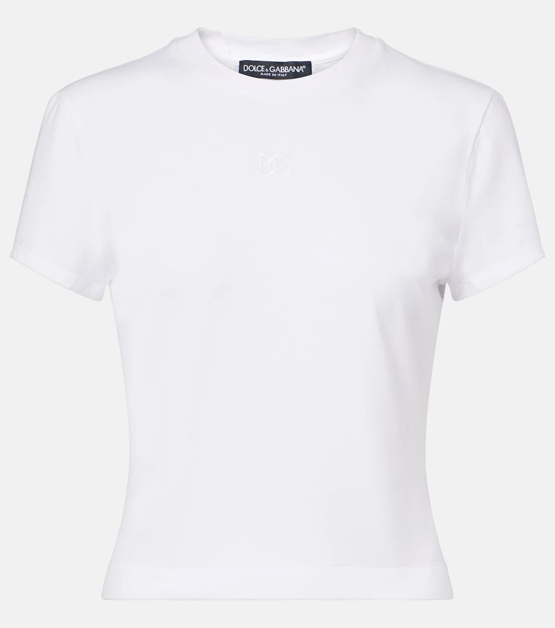 Dolce&Gabbana - Embroidered cotton-blend jersey T-shirt