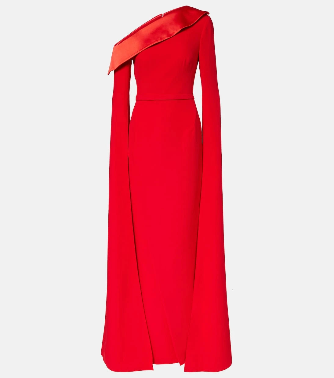 Safiyaa - Rinoa caped crépe gown