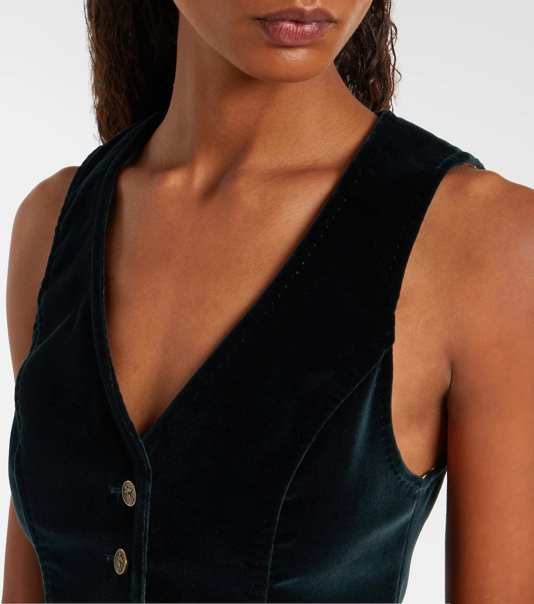 Etro - Cotton velvet vest
