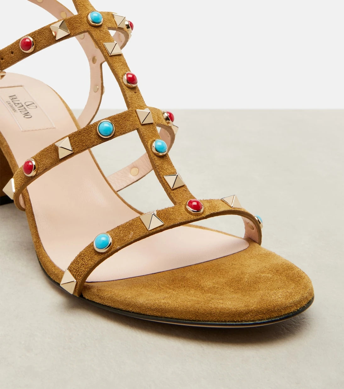 Valentino Garavani - Rockstud embellished suede sandals