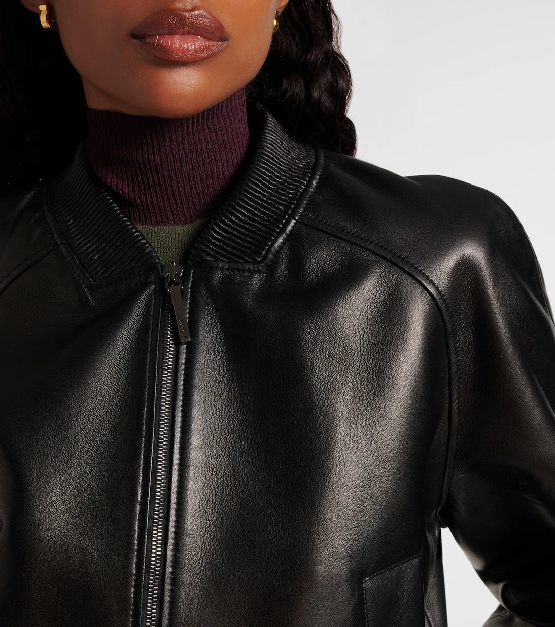 Joseph - Quinn leather bomber jacket