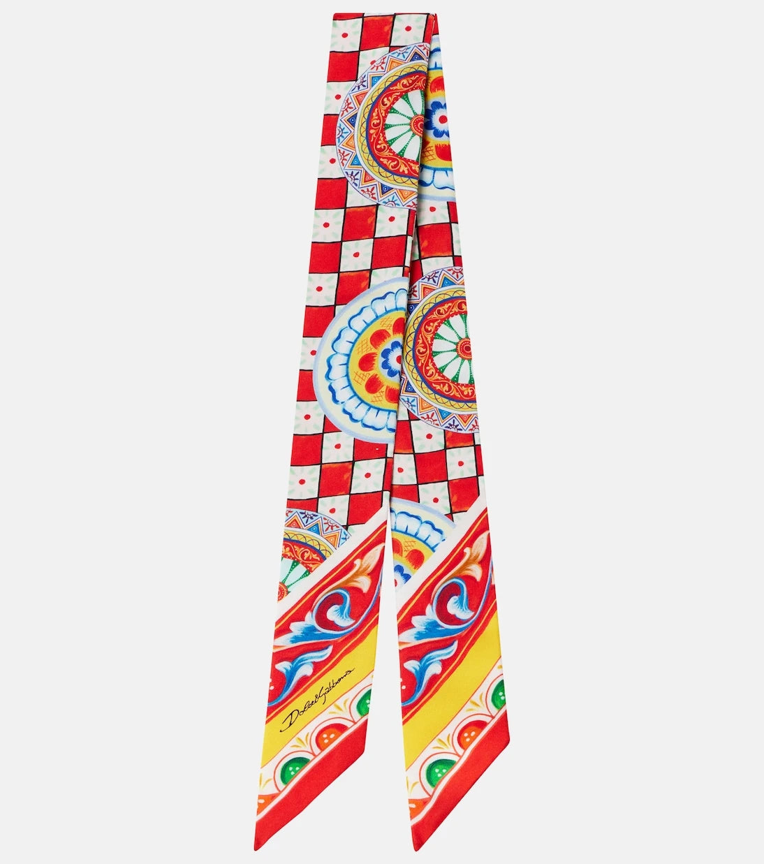 Dolce&Gabbana - Carretto silk twill scarf