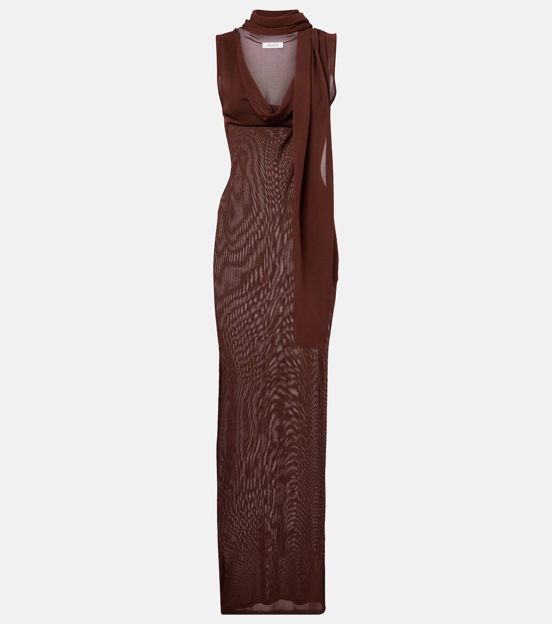 Aya Muse - Scarf-detail draped maxi dress