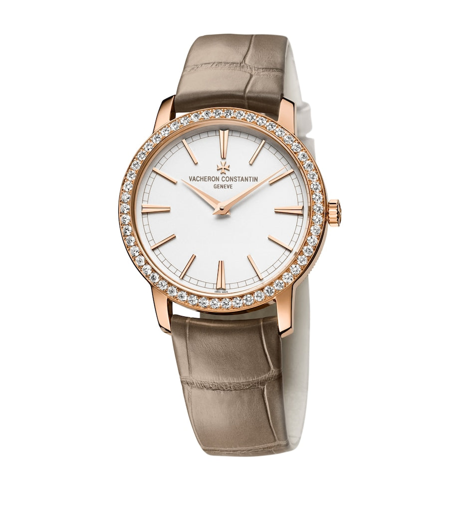 Rose Gold and Diamond Traditionnelle Watch 33mm