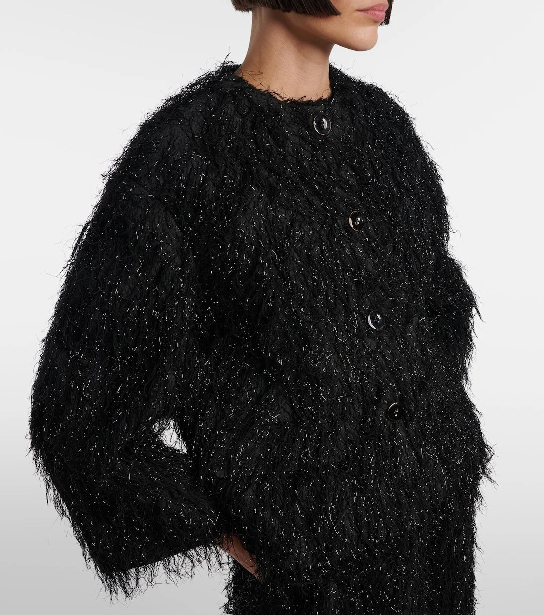 Erdem - جاكيت من قماش فيليه كوبيه من Lurex®